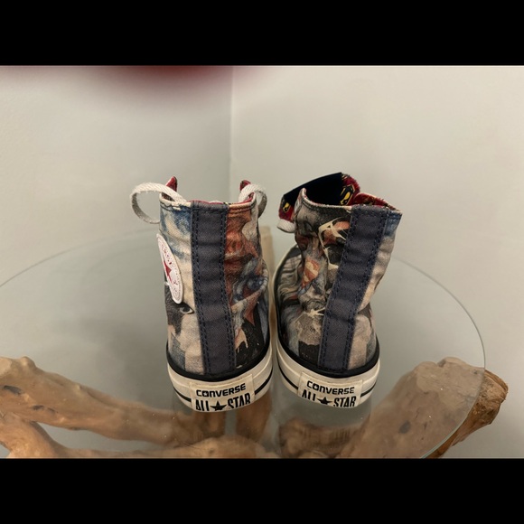 Converse All Star Hi Top Graffiti Superman Comics Sneaker Shoes Men's 5 Wo's 7 - Picture 4 of 5